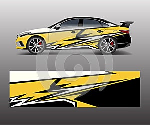 Abstract Sport racing car wrap decal and sticker design. vector eps10 format