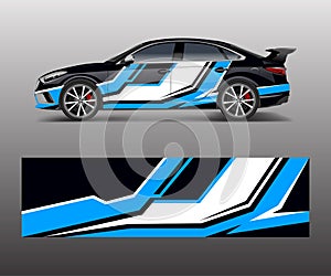 Abstract Sport racing car wrap decal and sticker design. vector eps10 format