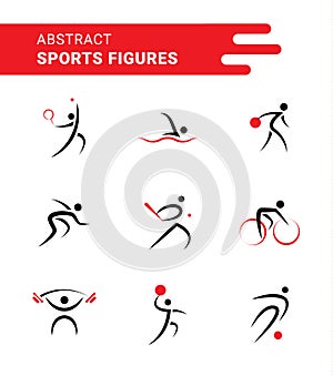 Abstract Sports Shapes