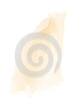 Abstract spot in beige tones on a white background. Watercolor background. Vector illustration