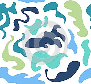 Abstract spoted pattern blue and green vector