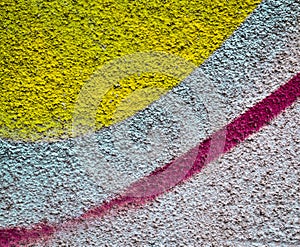 Abstract sprayed plaster