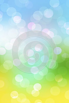 Abstract spring background with blur lights photo