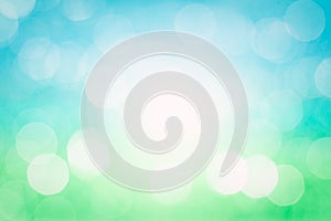 Abstract spring summer background with bokeh lights and flare - Sky and grass concept