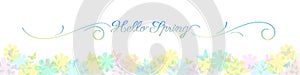 Abstract spring summer background in light pastel color with copy space, floral theme