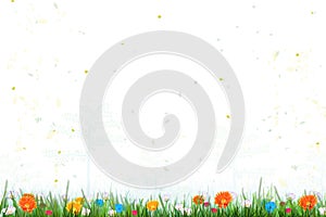 Abstract spring time background with flowers, nature summer floral wallpaper