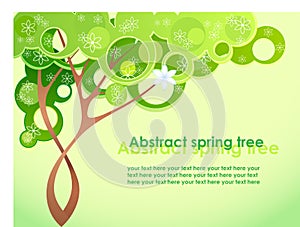 Abstract spring tree