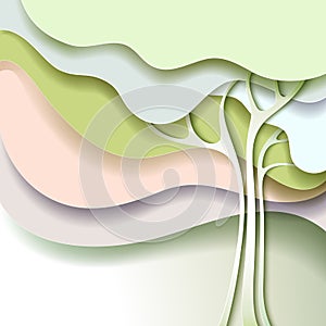 Abstract spring tree