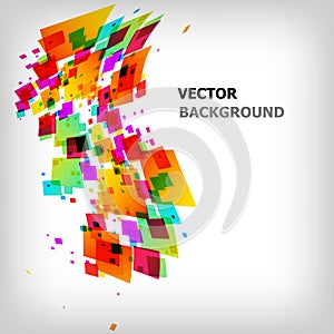 The abstract square colorful background