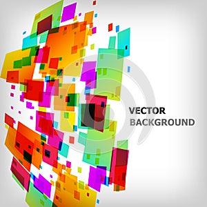 The abstract square colorful background
