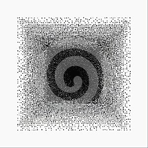 Abstract Square Dot Matrix Graphic