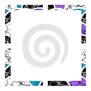 Abstract square frame with empty space