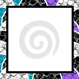 Abstract square frame with empty space