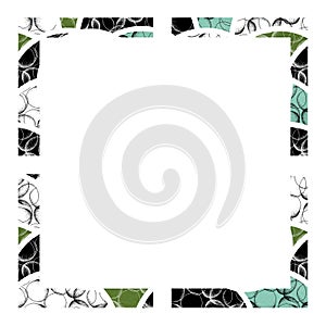 Abstract square frame with empty space