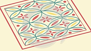 Abstract Square Geometric Pattern, Modern Design, vector design Generative AI