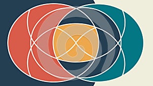 Abstract Square Geometric Pattern, vector design Generative AI