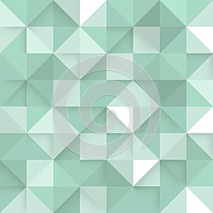 Abstract square green background. Vector Illustration