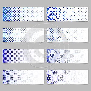 Abstract square pattern banner template set