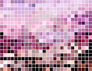 Abstract square pixel mosaic background