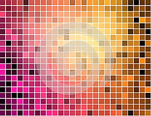 Abstract square pixel mosaic background