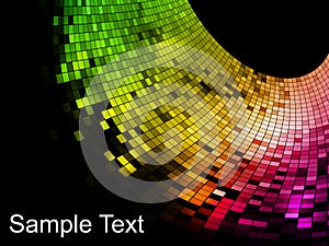 Abstract square pixel mosaic background