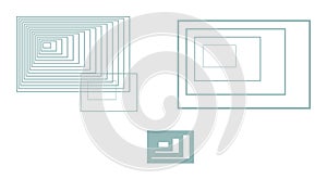 Abstract square, rectangle geometric pattern. Background, concept, wallpaper & graphic.