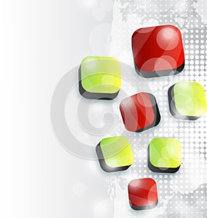 Abstract squares background for your advertise car