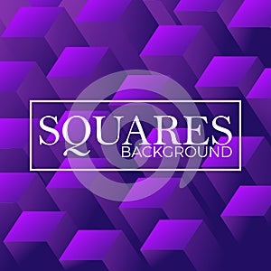 Abstract Squares Flat Gradient Background