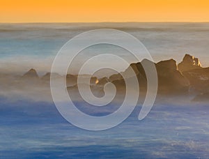 Abstract St. Augustine beach scene background