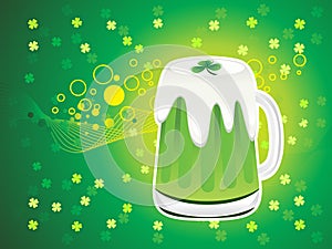 Abstract st patrick beer background