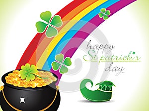 Abstract st patrick rainbow background