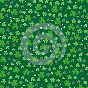 Abstract St Patrick s day background decorated with shamrocks