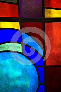 Abstract stained glass