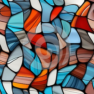 abstract stained glass background with many different colors