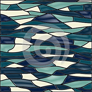 Abstract stained glass background.Vector