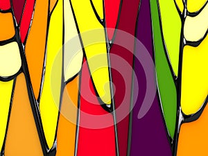 Abstract stained-glass window background