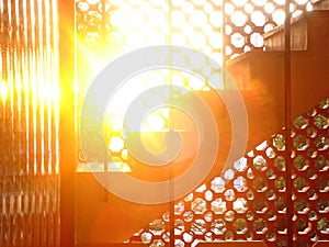 Abstract Stair Sunset