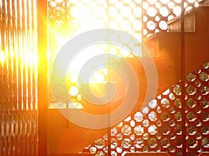 Abstract Stair Sunset photo