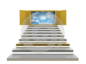 Abstract stairs background