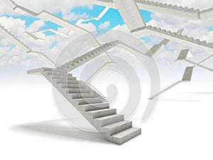 Abstract stairs background