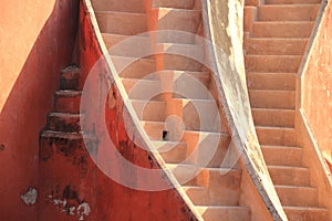 Abstract stairs in Jantar Mantar, New Delhi, India