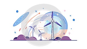 Abstract Star Constellation, Cosmic Geometric Pattern, vector design Generative AI