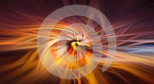 Abstract Star Illustration With Warm Colours