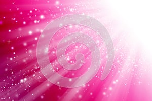 Abstract star light with pink background.