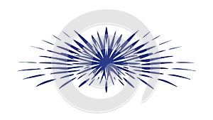 Abstract Starburst Exploding Effect Vector, Dynamic Energetic, vector design Generative AI