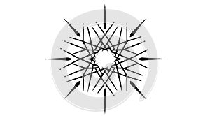 Abstract Starburst Exploding Lines Vector Design Element, vector design Generative AI