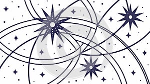 Abstract Starburst Lines Pattern Vector, Dynamic Energy Design, vector design Generative AI