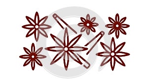 Abstract Starburst Pattern Icon: Geometric Design and Decorative Element, vector design Generative AI