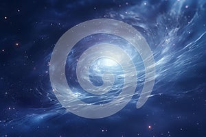 Abstract starfield background with swirling