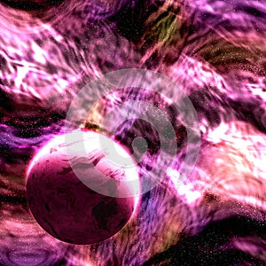 Abstract stars nebula generated texture